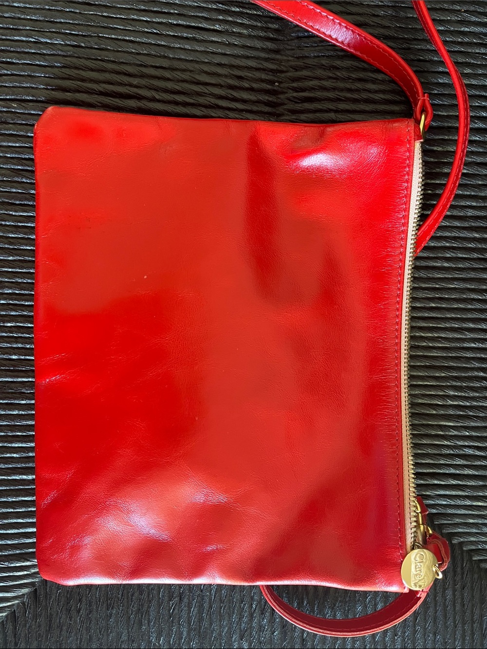 Clare V - Red Crossbody Shoulder Bag - Classic Women's Bag - Picture 6 of 6